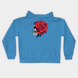 Skull with Rose Kids Hoodie